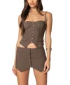 EDIKTED ELLIS BUTTONED UP CORSET TOP