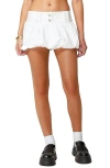 Edikted Emersyn Bubble Hem Miniskirt In White