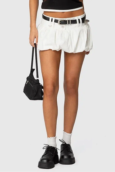 Edikted Emersyn Bubble Mini Skirt In White, Women's At Urban Outfitters