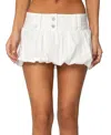 Edikted Emersyn Bubble Mini Skirt In White