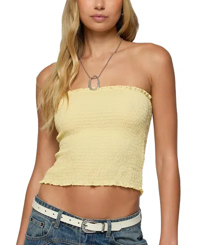 Edikted Emmet Strapless Scrunch Top In Multi