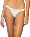 Edikted Enzo Crochet Bikini Bottoms In Neutral