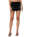Edikted Eryn Denim Mini Skirt In Black Washed