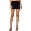 Edikted Eryn Denim Mini Skirt In Black-washed