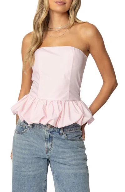 Edikted Everlee Bubble Hem Corset In Light-pink