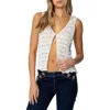 Edikted Evolet Sheer Lace Split Front Top In White