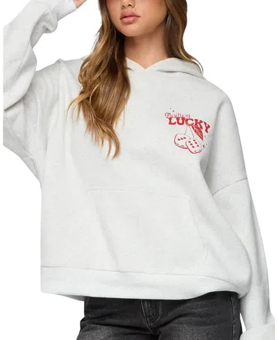 EDIKTED FEELING LUCKY OVERSIZED SWEATSHIRT