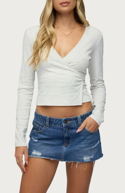 Edikted Fonteyn Wrap Top In White