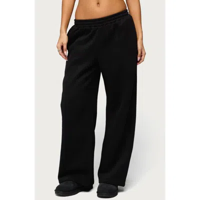 Edikted Forever  Flare Sweatpants In Black