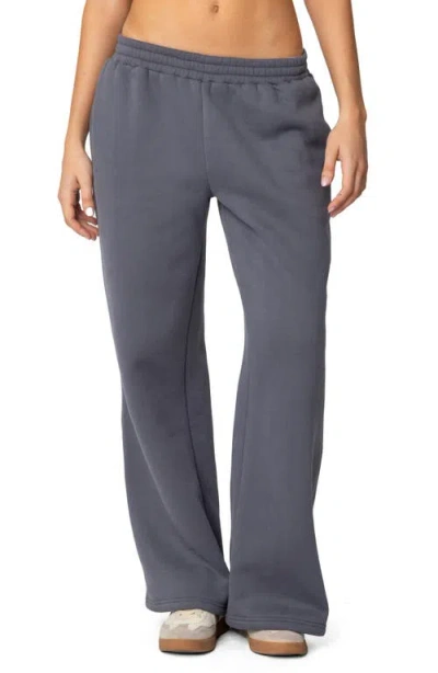 Edikted Forever  Straight Leg Sweatpants In Gray