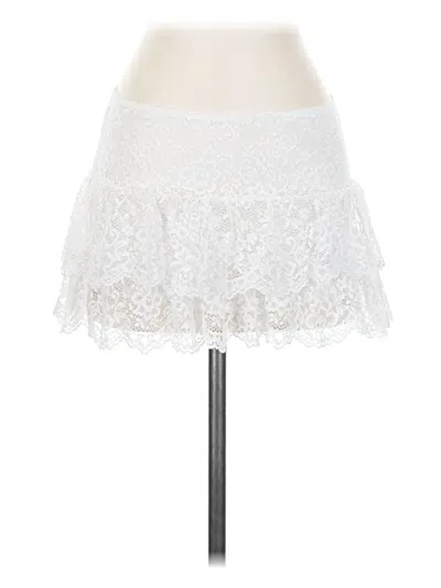 Pre-owned Edikted Formal Skirt In White