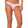 Edikted Frilly Ruffle Bikini Bottoms In Pink