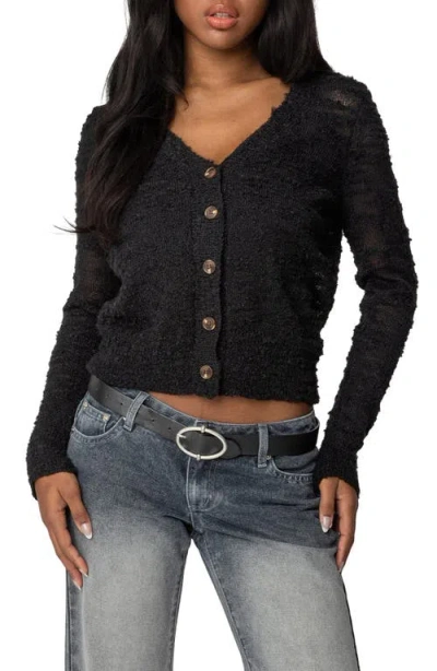 EDIKTED EDIKTED GEORGIE TEXTURED CARDIGAN