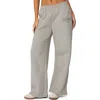 Edikted Get  Wide Leg Sweatpants In Gray