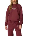 Edikted Get Sweatshirt In Burgundy