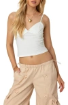 Edikted Gila Picot Trim Camisole In White