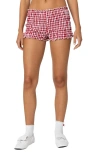 EDIKTED EDIKTED GINGHAM SHIRRED MICROSHORTS