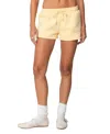 Edikted Girl Shorts In Yellow
