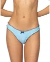 EDIKTED GOLDEN RUFFLE EDGE BIKINI BOTTOM