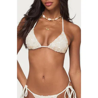 EDIKTED EDIKTED GRACE SEQUIN BIKINI TOP