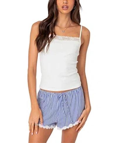 EDIKTED GRETCHEN LACE TRIM TANK TOP