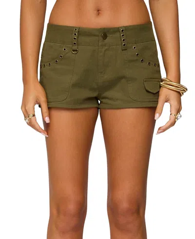 Edikted Hazen Grommet Low Rise Shorts