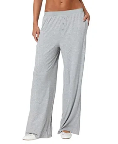 Edikted Heather Lounge Pants In Gray Melange