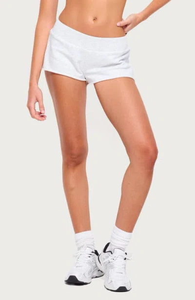 Edikted Hennie Sweat Shorts In Light-gray-melange