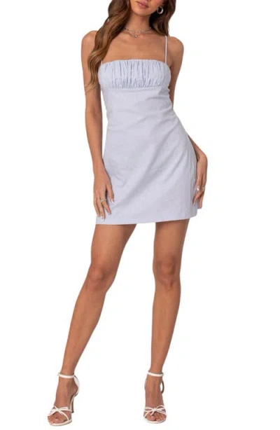 EDIKTED EDIKTED HENRIETTA LINEN BLEND MINIDRESS