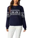 Edikted Holiday Cheer Sweater In Navy