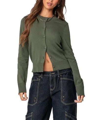EDIKTED HOLLIE BUTTON UP CARDIGAN