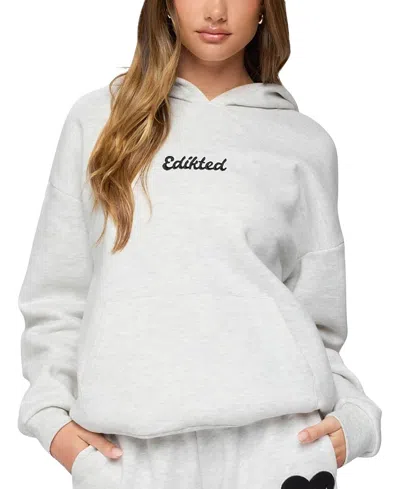 Edikted Hoodie In Gray