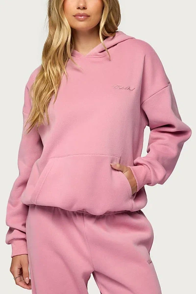 Edikted Hoodie In Pink, Women's At Urban Outfitters