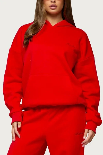 Edikted Hoodie In Red, Women's At Urban Outfitters