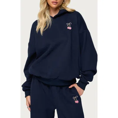 Edikted I Don't Chase I Attract Hoodie In Blue