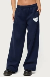 Edikted I Heart London Sweatpants In Blue