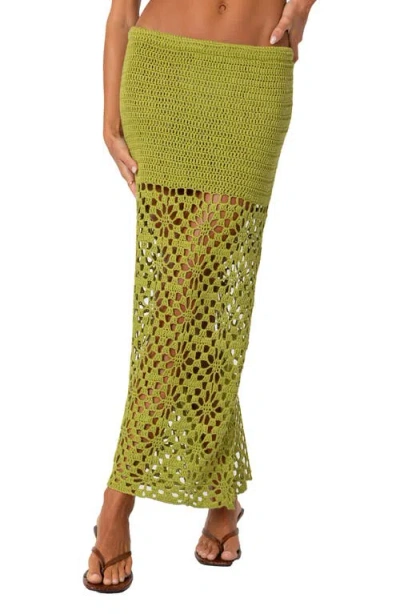 EDIKTED EDIKTED IDA OPEN KNIT MAXI SKIRT
