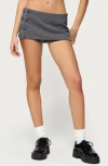 Edikted Imaney Button Miniskort In Gray