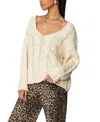 EDIKTED INGA OVERSIZED CABLE KNIT SWEATER