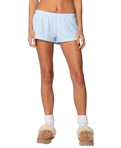 EDIKTED IRENE LOW RISE POINTELLE MICRO SHORTS