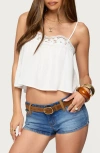 Edikted Iris Floral Lacey Crop Camisole