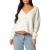 Edikted Jade Crop Cardigan In Cream