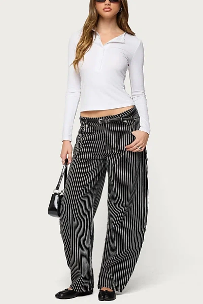 Edikted Jaelyn Rib Henley In White