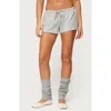 Edikted Jainee Stripe Drawstring Shorts In Blue