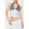 Edikted Janna Color Block Halter Top In Multi