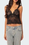 EDIKTED JASMINE SHEER LACE CAMISOLE