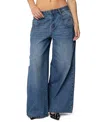 Edikted Jayden Low Rise Jeans Medium Rinse Wash In Blue