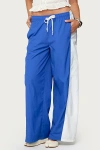 Edikted Jaye Contrast Panel Track Pants In Blue, Women's At Urban Outfitters In Blue