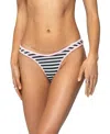 Edikted Jayla Striped Bikini Bottom In Black/and/white, Women's At Urban Outfitters In Pink