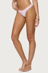 Edikted Jayla Striped Bikini Bottom In Pink
